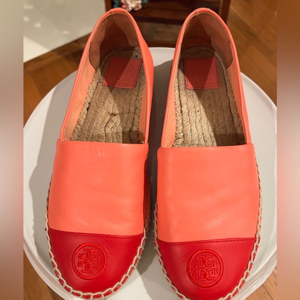 Tory Burch Color Block Leather Espadrilles - Picture 2 of 7